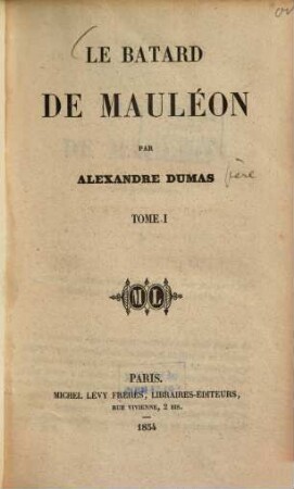 Le batard de Mauléon, 1