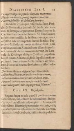Cap. IX. De subiecto.