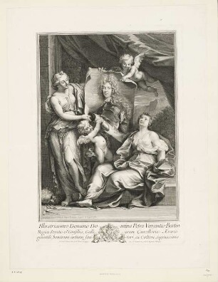 Illustrissimo Domino Domino Petro Vincentio Bertin, aus: "Recueil des meilleurs dessins de Raimond La Fage"