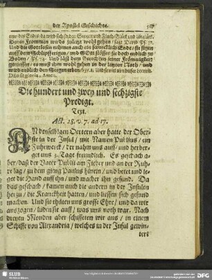 Die hundert und zwey und sechzigste Predigt