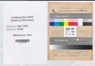 Entnazifizierung Karl Beckmann, geb. 07.11.1890 (Baurat)