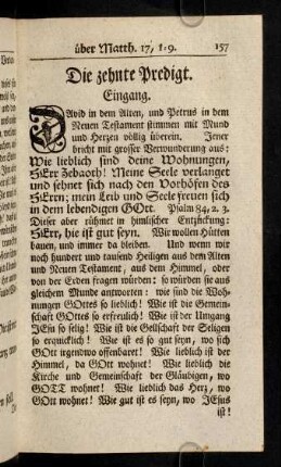 157-179, Die zehnte Predigt
