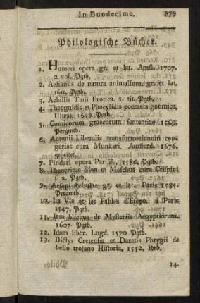 879-885, Philologische Bücher.