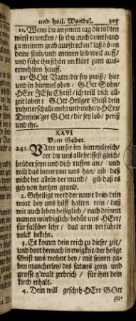 XXVI. Vom Gebet. - XXIX. Von der Verläugnung sein selbst.