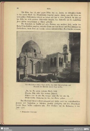 Das Mausoleum Salach Nigm ed-Din, das Sebil Khosrof-Dascha und Minarett der Meresse Salach Nigm ed-Din