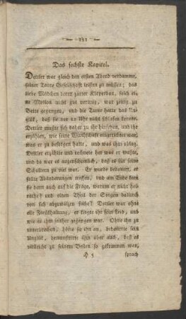 Das sechste Kapitel