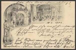 Ansichtskarte Gaststätte "Der Burghof", Oranienstraße 140 [1/2]