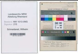Entnazifizierung Wilhelm Schneidereit , geb. 06.05.1896 (Gaertner)