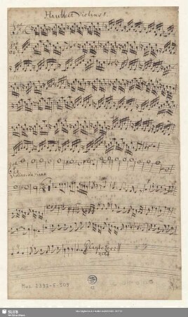 Hautb:[ois] et Violino 1.