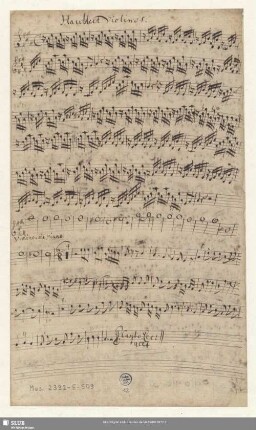 Hautb:[ois] et Violino 1.