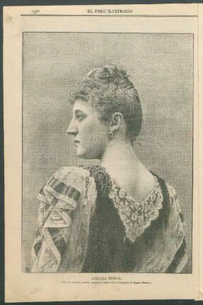 [Retrato de] Adelina Stehle. : Primera soprano, medio carácter y ligero de la Compañía de Opera "Grani."