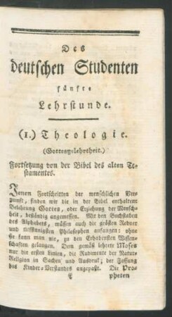 [...] fuenfte Lehrstunde.