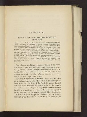 CHAPTER X. TIDAL FLOW IN RIVERS; AND FORMS OF ESTUARIES.