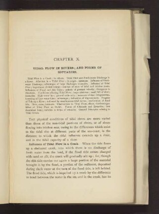 CHAPTER X. TIDAL FLOW IN RIVERS; AND FORMS OF ESTUARIES.