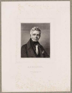 Bildnis des Malers und Architekten Karl Friedrich Schinkel, Brustbild nach links
