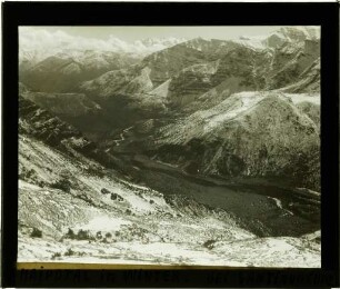 Tal des Rio Maipo im Winter