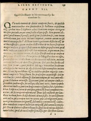 Caput VII. Quid Christianis in his controversiis faciendum sit.
