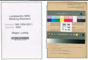 Entnazifizierung Ludwig Stegen , geb. 26.01.1895 (Lehrer)