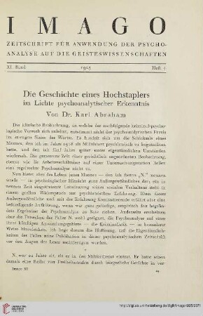 11: Die Geschichte eines Hochstaplers im Lichte psychoanalytischer Erkenntnis