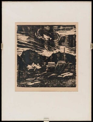 Holzschnitt des Künstlers Fritz Ebeling, o.T., 1963