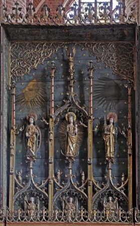 Kastenrahmen mit Flügeln — Mittelschrein