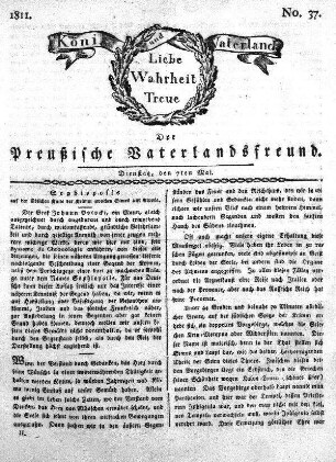 No. 37., vom 7ten Mai