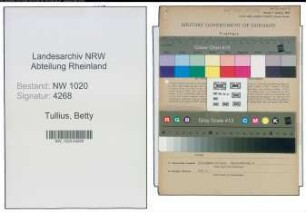 Entnazifizierung Betty Tullius , geb. 23.04.1912 (Kellnerin)