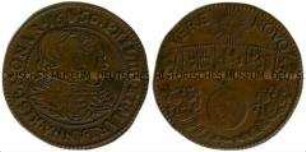 Niederländischer Historienpfennig zur Vermählung des spanischen Königs