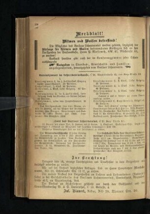 Merkblatt