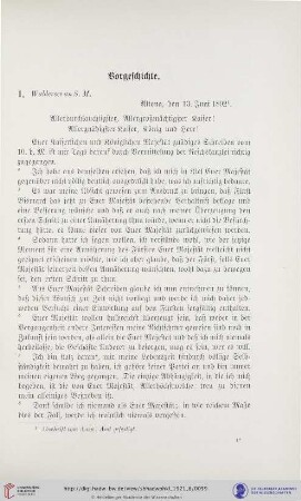 Vorgeschichte