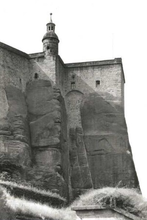 Königstein (Sächsische Schweiz). Festung (13. Jh.). Horn mit Seigerturm (1601)
