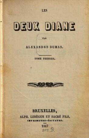 Les deux Diane, 1