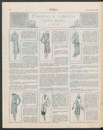 Consultas y respuestas sobre modas