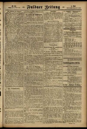 Zweite Ausgabe vom Montag, den 14. August 1916.