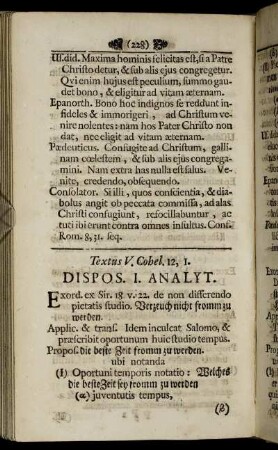 Textus V. Cobel. 12, 1.