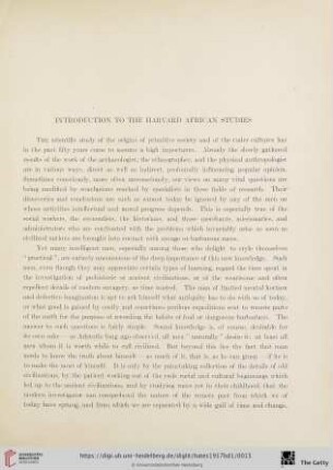 Introduction to the Harvard African Studies