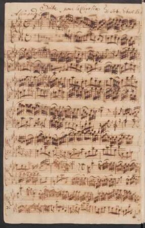Suiten; cemb; Es-Dur; BWV 819