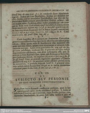 Cap. III. De Subiecto Seu Personis In Hoc Remedio Concurrentibus