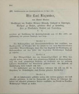 48. Ausführungsgesetz zum Handelsgesetzbuch