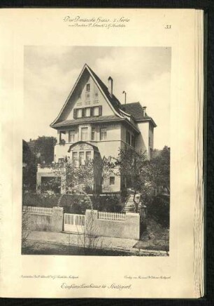 Einfamilienhaus in Stuttgart.