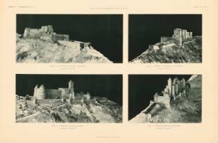 Hohkönigsburg im Elsass, Oschweiler Wiederherstellung: Modellfotos vor und nach dem Wiederaufbau (aus: Atlas zur Zeitschrift für Bauwesen, hrsg. v. Ministerium der öffentlichen Arbeiten, Jg. 51, 1901)