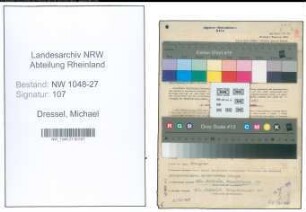 Entnazifizierung Michael Dressel , geb. 20.10.1907 (Kasseninspektor)