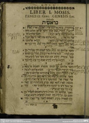 Liber I. Mosis