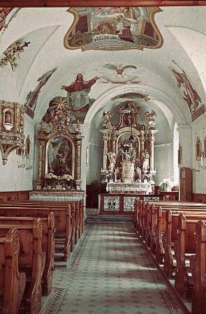 Mittenwald. Innenraum einer Kirche