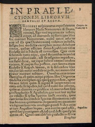 In Praelectionem Librorum Samuelis Et Regum.