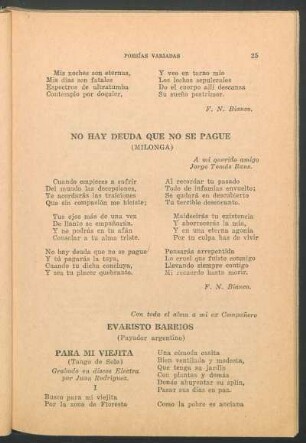 Evaristo Barrios : (Payador argentino)