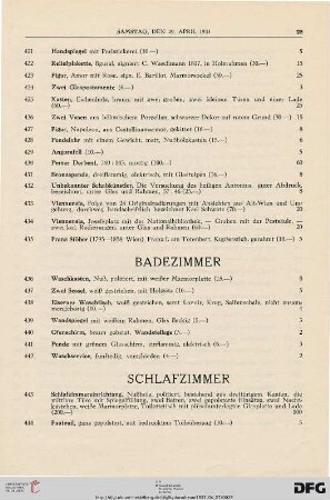 Badezimmer (Nr. 436-442)