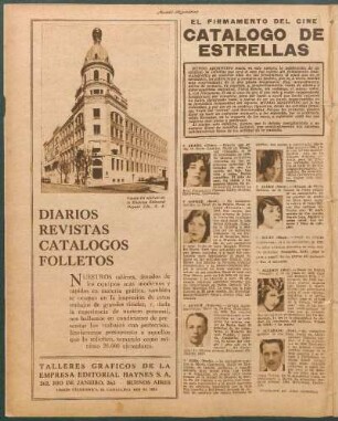 Catálogo de estrellas : El firmamento del cine