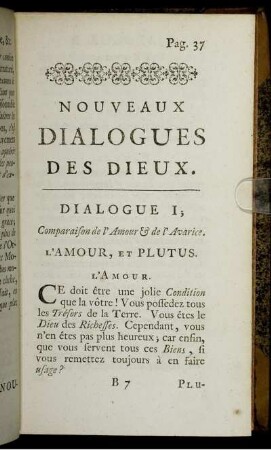 Nouveaux dialogues des dieux.
