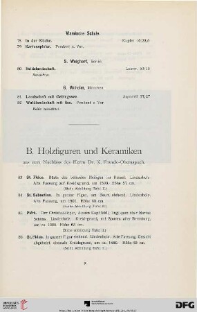 Holzfiguren und Keramiken (Nr.: 83-157)